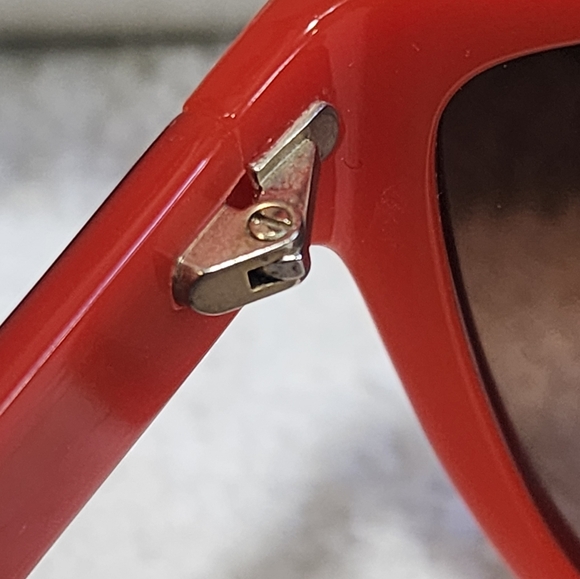 Chloe Authentic Small CE632s 103 Italy 59-12-130 Sunglasses Red Orange Preowned - Picture 13 of 16